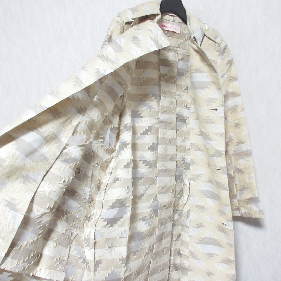 美品 mintdesigns ミントデザインズ 総柄 ダブルブレスト ロング 美品 mintdesigns ミントデザインズ 総柄 ダブルブレスト ロング