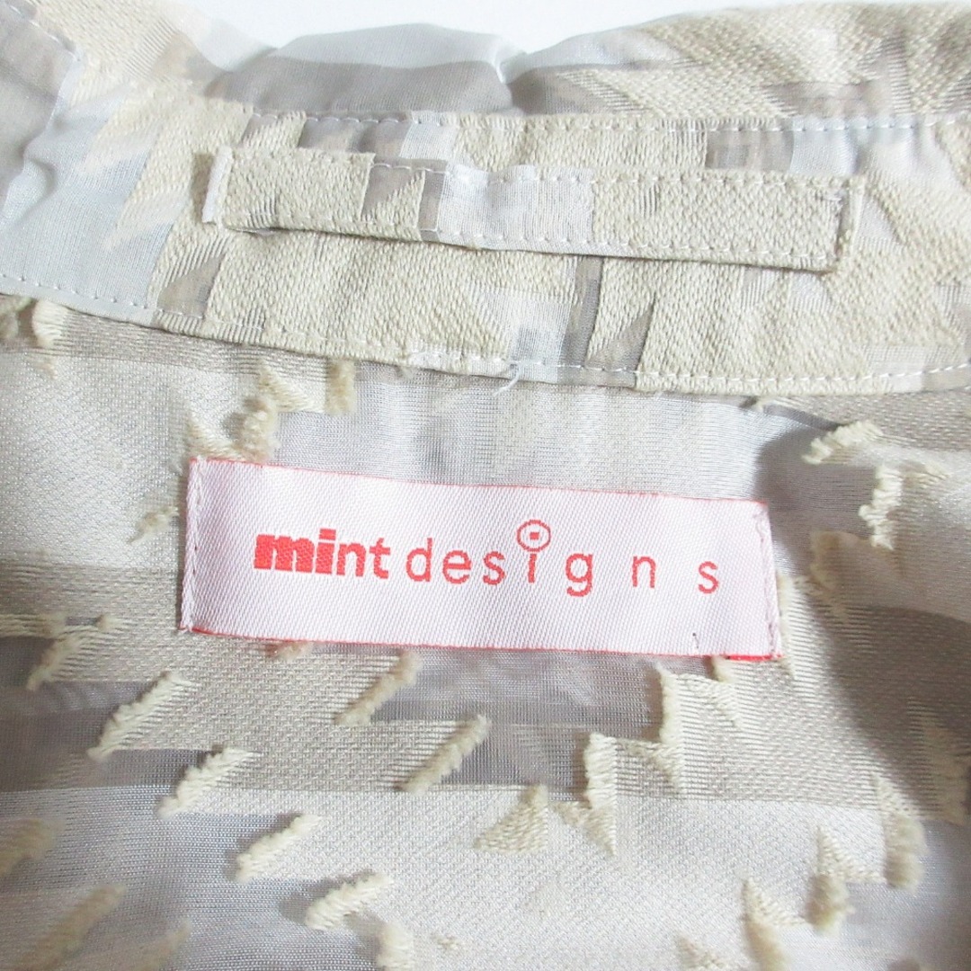 美品 mintdesigns ミントデザインズ 総柄 ダブルブレスト ロング 美品 mintdesigns ミントデザインズ 総柄 ダブルブレスト ロング