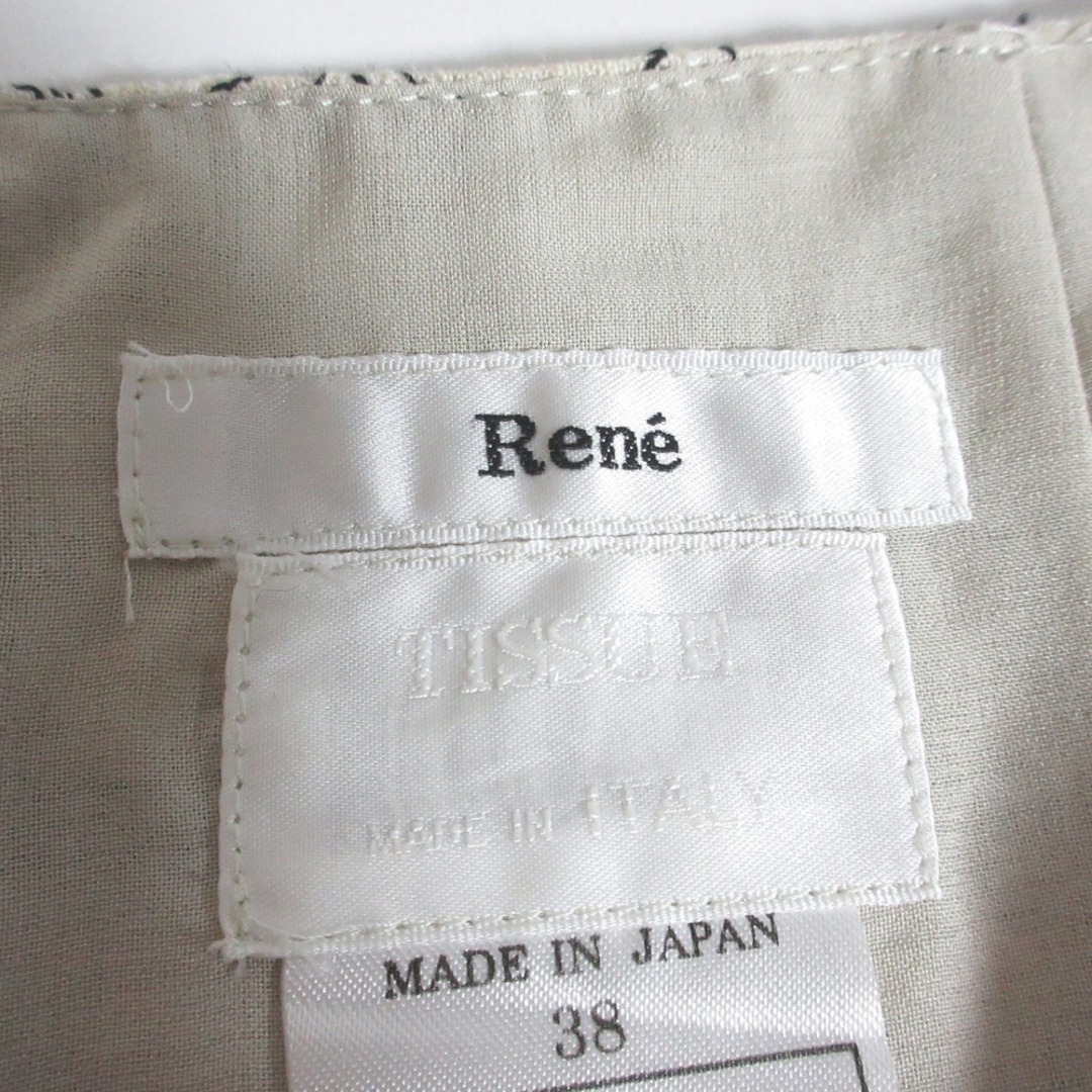 René - 良品 Rene ルネ TISSUE イタリア製生地 フラワー刺繡 René - 良品 Rene ルネ TISSUE イタリア製生地 フラワー刺繡