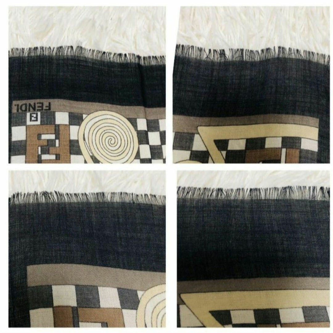 FENDI - 【美品】FENDI フェンディ ストール マフラー スカーフ FENDI - 【美品】FENDI フェンディ ストール マフラー スカーフ