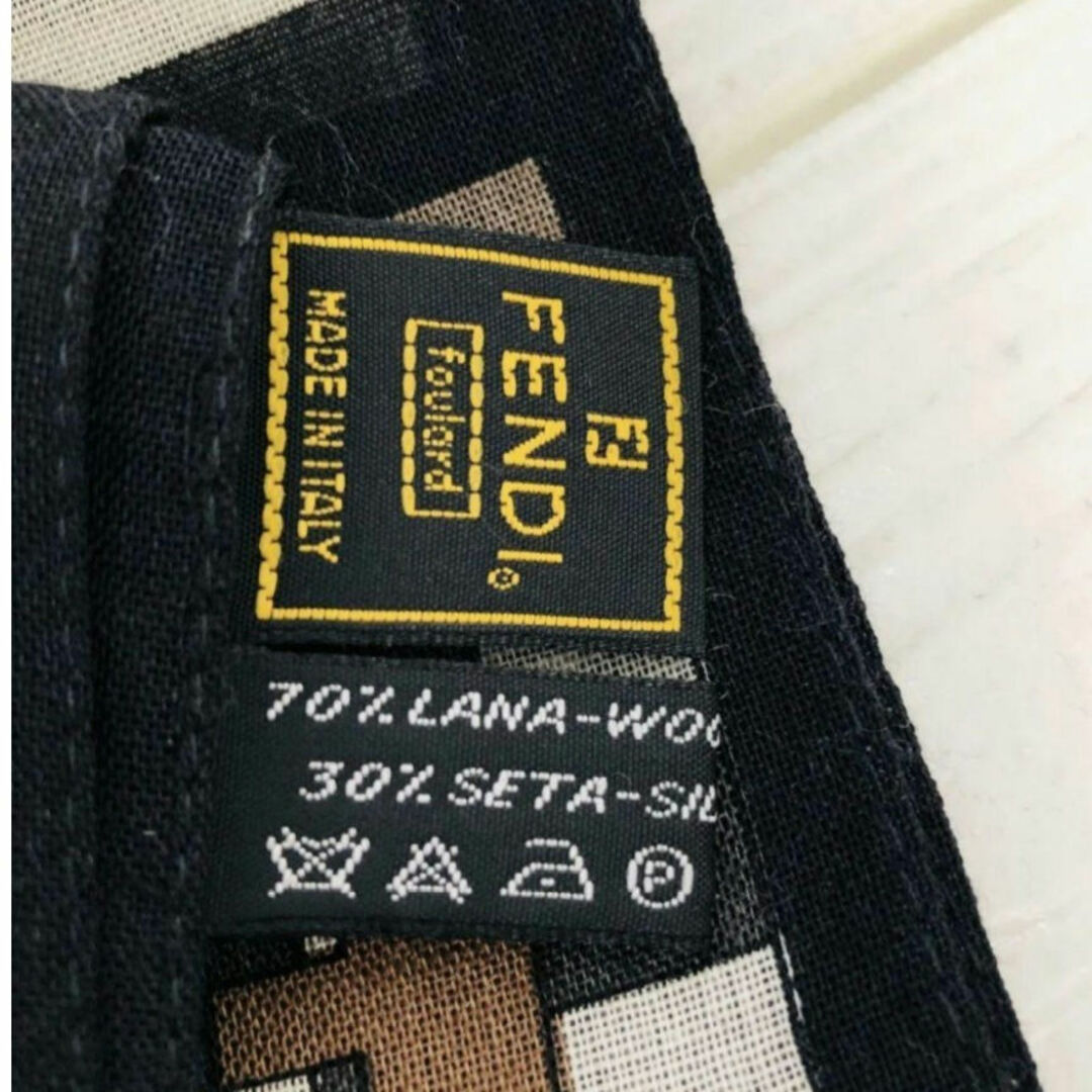 FENDI - 【美品】FENDI フェンディ ストール マフラー スカーフ FENDI - 【美品】FENDI フェンディ ストール マフラー スカーフ