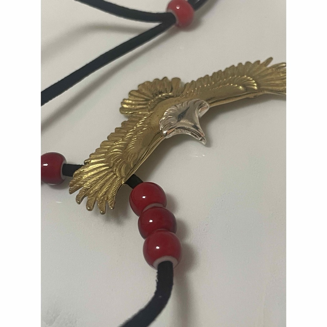 goro's - 【美品】goro's ゴローズ 頭銀小イーグル 革紐セットの goro's - 【美品】goro's ゴローズ 頭銀小イーグル 革紐セットの