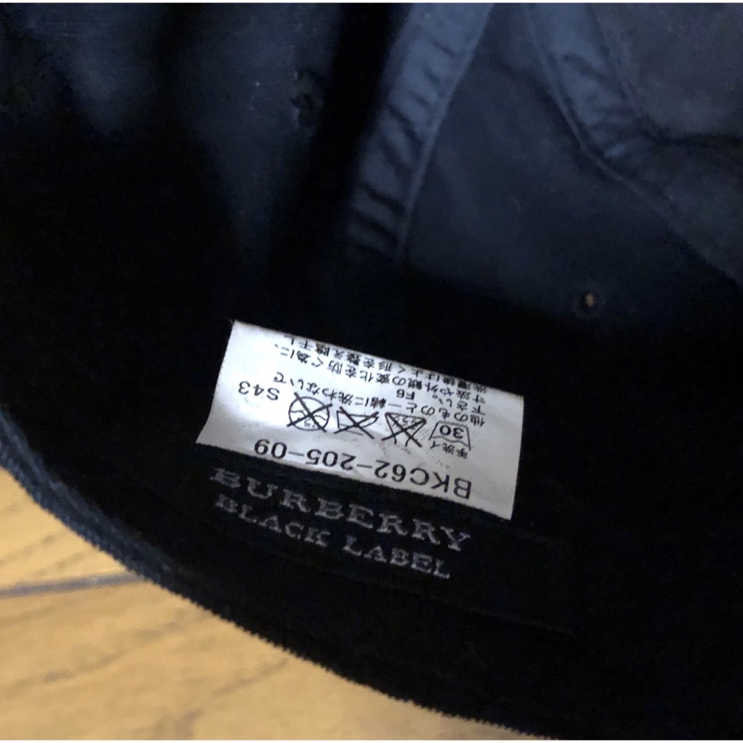 BURBERRY BLACK LABEL - バーバリーブラックレーベル キャップの BURBERRY BLACK LABEL - バーバリーブラックレーベル キャップの