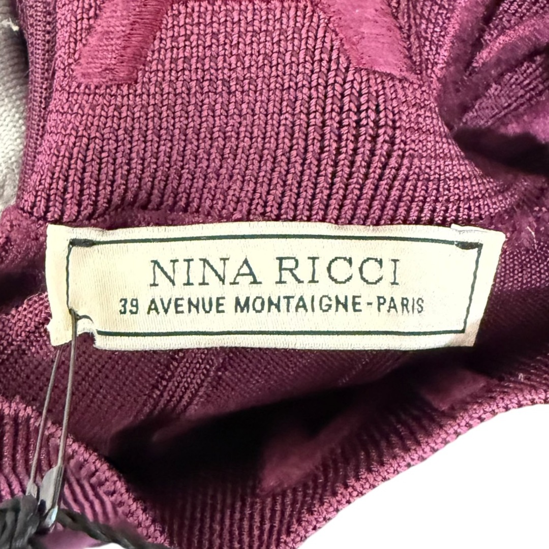 NINA RICCI - 未使用 NINA RICCI ニナリッチ ロゴ刺繍 長袖 NINA RICCI - 未使用 NINA RICCI ニナリッチ ロゴ刺繍 長袖