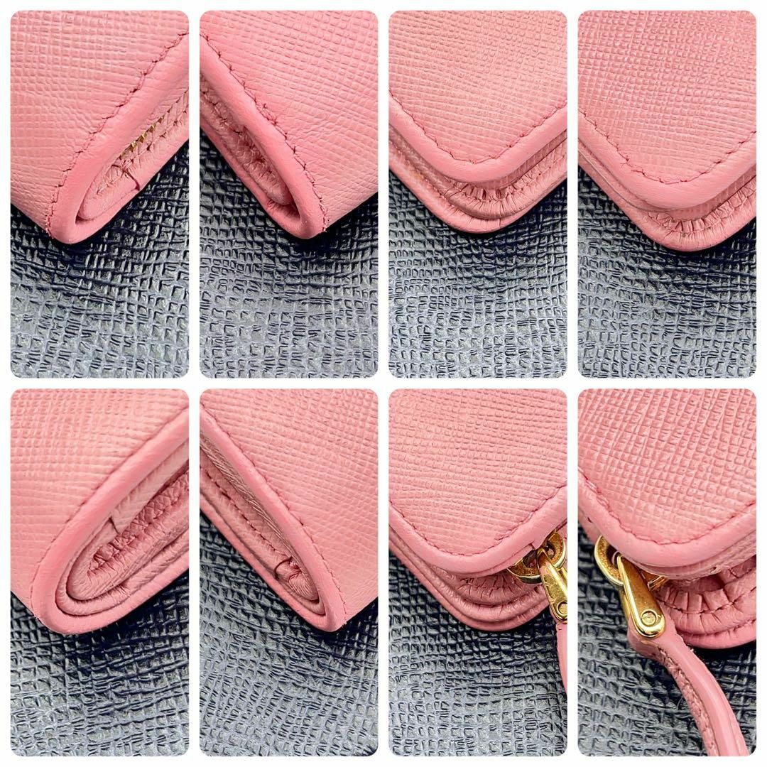 PRADA - 【極上美品】プラダ PRADA サフィアーノレザー 折り財布 PRADA - 【極上美品】プラダ PRADA サフィアーノレザー 折り財布