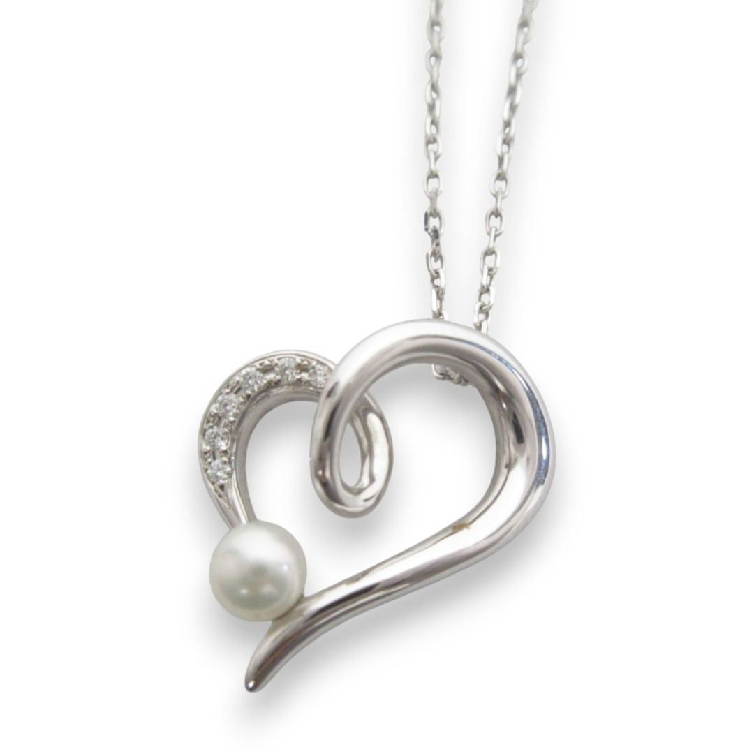 MIKIMOTO - 美品 MIKIMOTO ミキモト K18WG ダイヤモンド パール MIKIMOTO - 美品 MIKIMOTO ミキモト K18WG ダイヤモンド パール