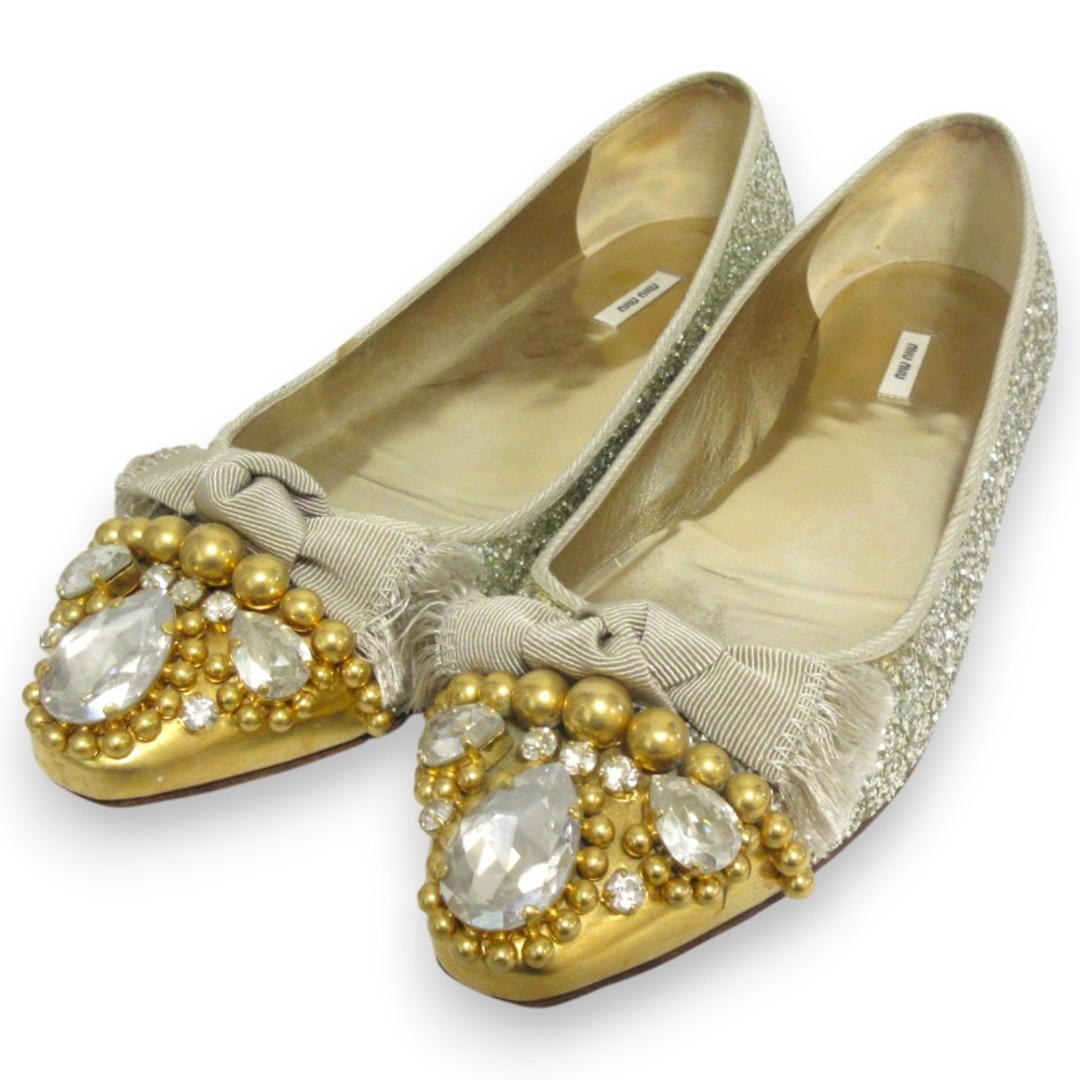 MIU MIU - 良品 MIUMIU ミュウミュウ グリッター ビジュー MIU MIU - 良品 MIUMIU ミュウミュウ グリッター ビジュー