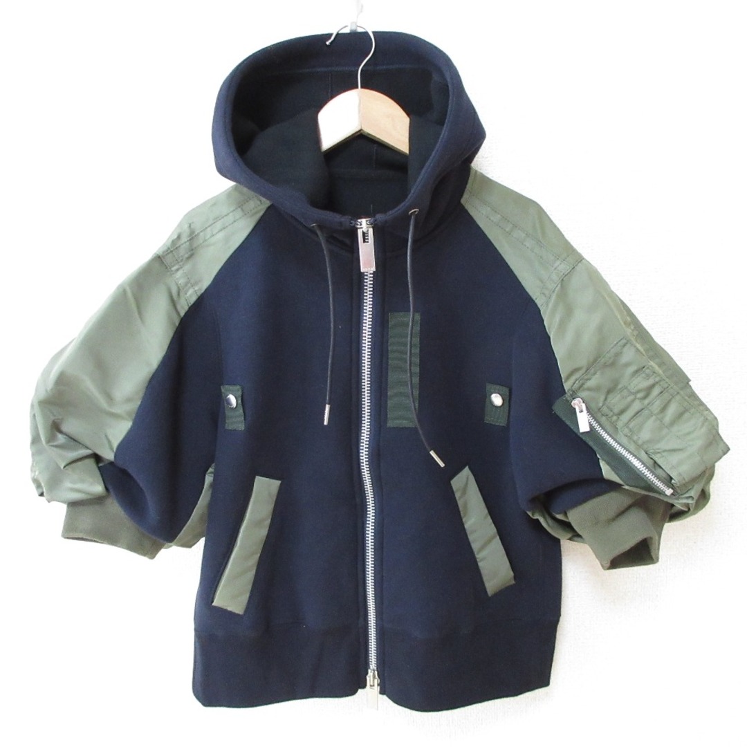 sacai - 美品 22SS sacai サカイ Sponge Sweat Blouson sacai - 美品 22SS sacai サカイ Sponge Sweat Blouson