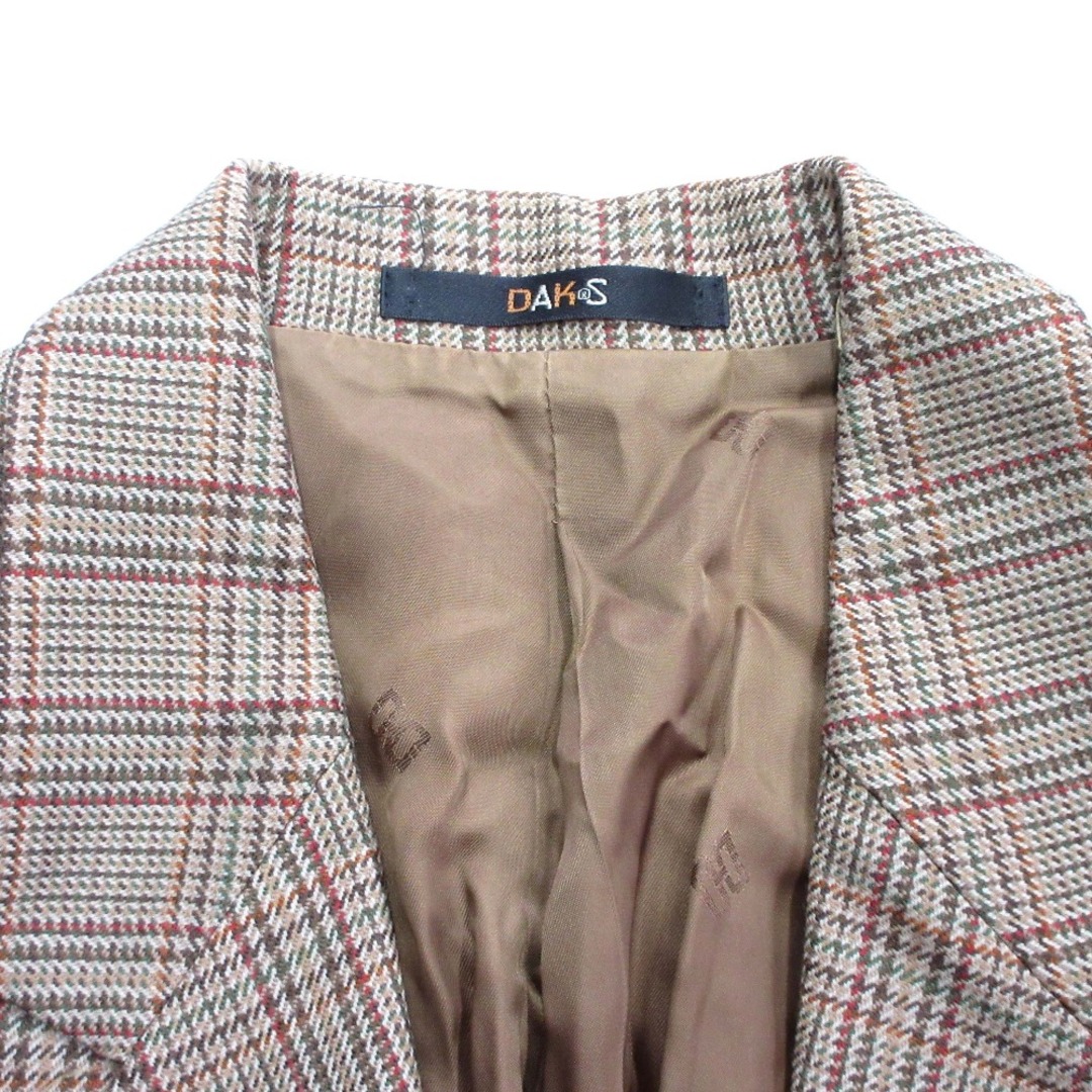 DAKS - 美品 DAKS ダックス テーラード ジャケット チェック柄 DAKS - 美品 DAKS ダックス テーラード ジャケット チェック柄