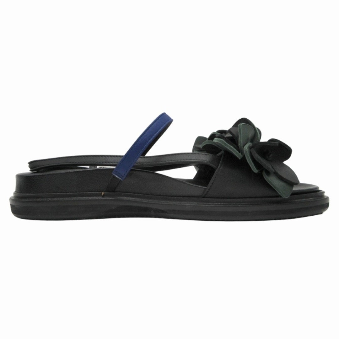 MARNI - 美品 MARNI マルニ レザー フラワーモチーフ サンダル MARNI - 美品 MARNI マルニ レザー フラワーモチーフ サンダル