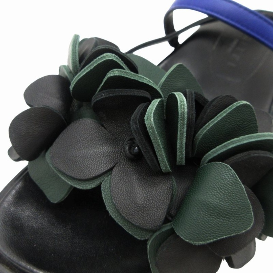 MARNI - 美品 MARNI マルニ レザー フラワーモチーフ サンダル MARNI - 美品 MARNI マルニ レザー フラワーモチーフ サンダル