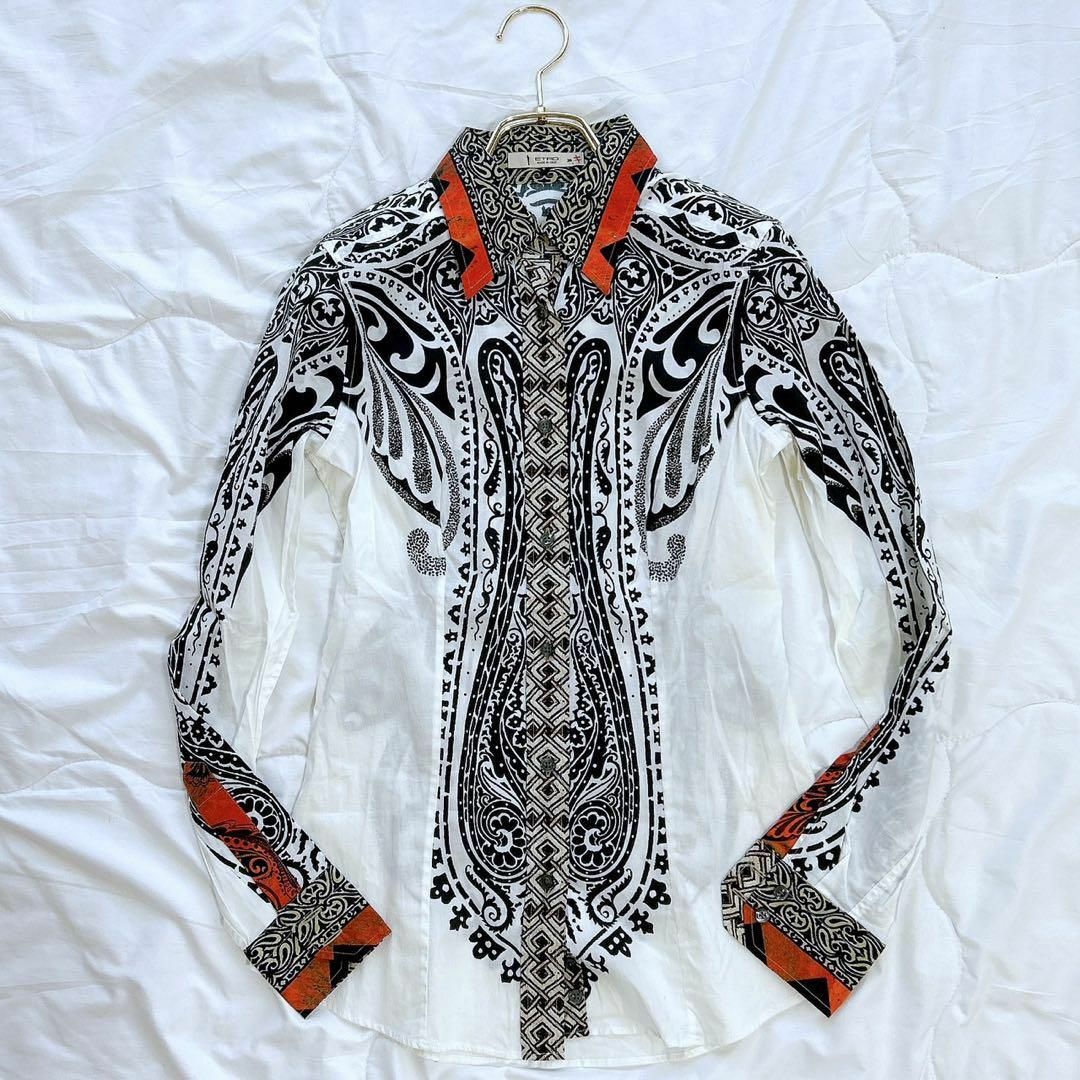 ETRO - イタリア製 ETRO エトロ ペイズリー柄 長袖ブラウス ETRO - イタリア製 ETRO エトロ ペイズリー柄 長袖ブラウス