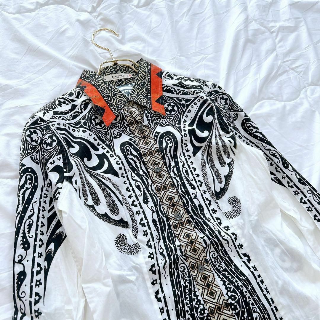 ETRO - イタリア製 ETRO エトロ ペイズリー柄 長袖ブラウス ETRO - イタリア製 ETRO エトロ ペイズリー柄 長袖ブラウス