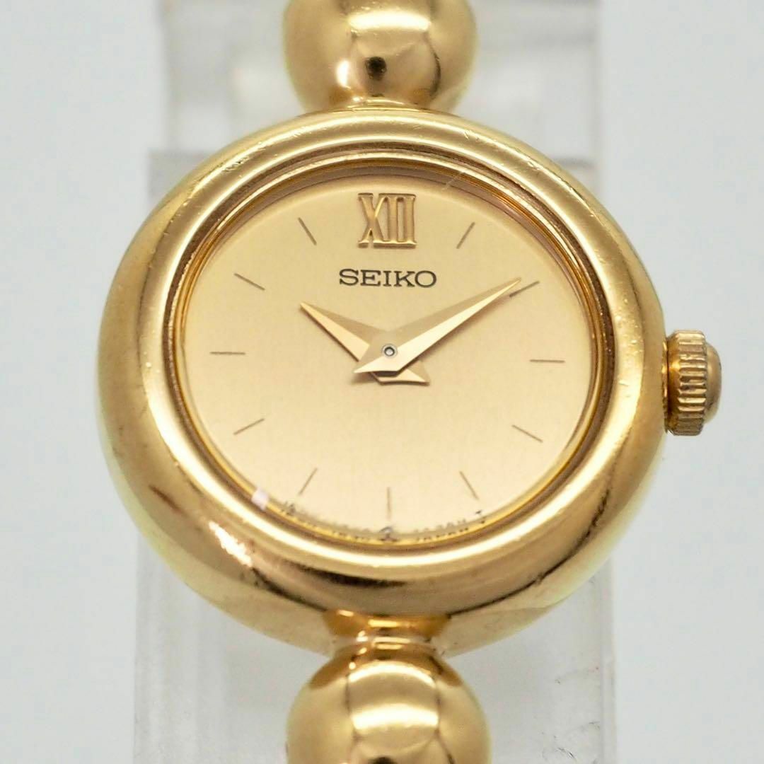 SEIKO - 338 SEIKO 時計 レディース パール ゴールド コンビ SEIKO - 338 SEIKO 時計 レディース パール ゴールド コンビ