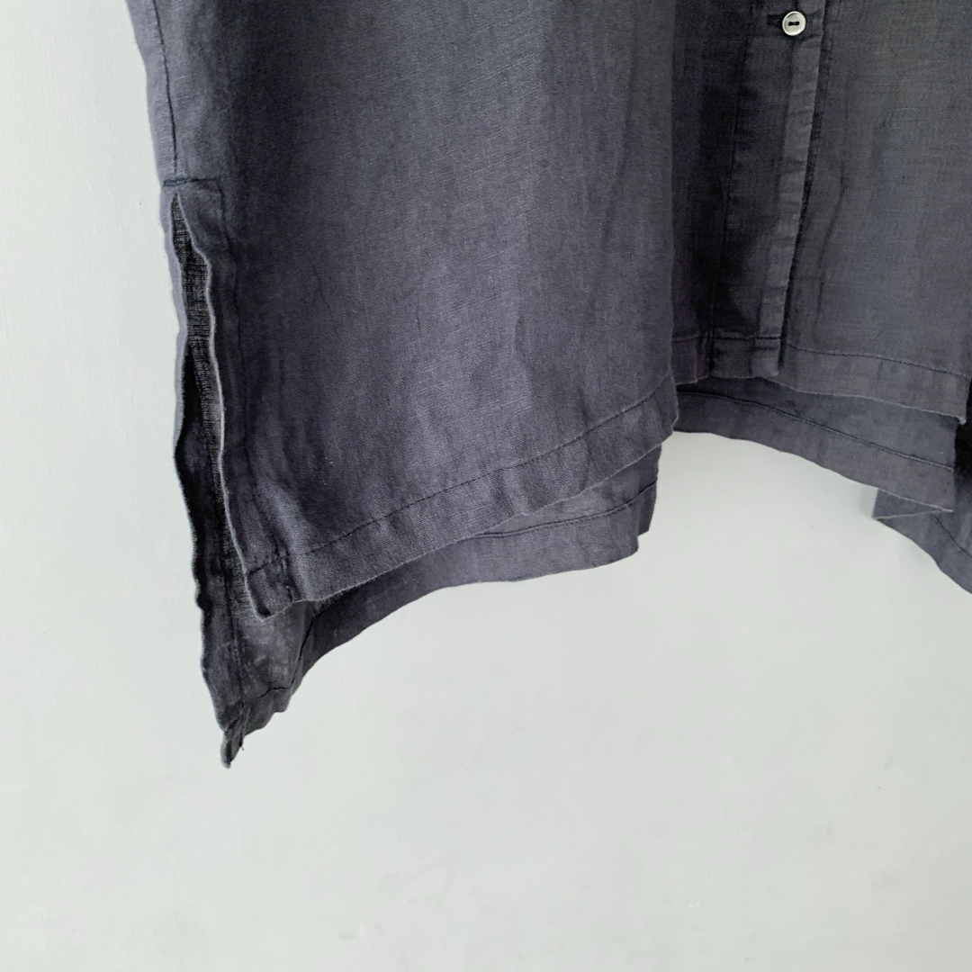 nest Robe - Nest robe オープンカラーリネンシャツ ブラウス nest Robe - Nest robe オープンカラーリネンシャツ ブラウス
