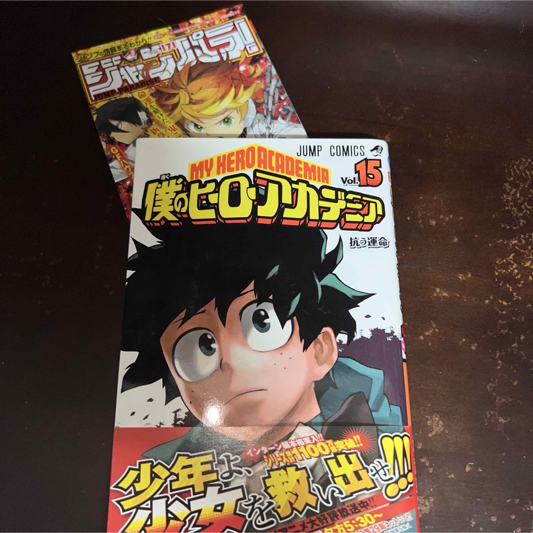 集英社 - 僕のヒーローアカデミア 15巻 初版 帯付き ジャンパラ 集英社 - 僕のヒーローアカデミア 15巻 初版 帯付き ジャンパラ