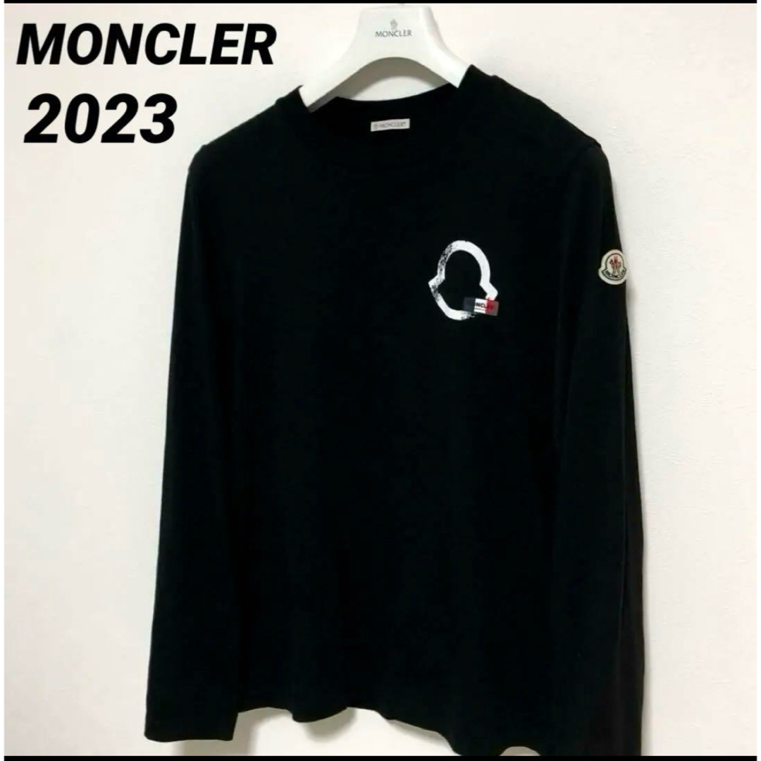 MONCLER - モンクレール MONCLER ロンT 黒 ブラック 長袖Tシャツ MONCLER - モンクレール MONCLER ロンT 黒 ブラック 長袖Tシャツ