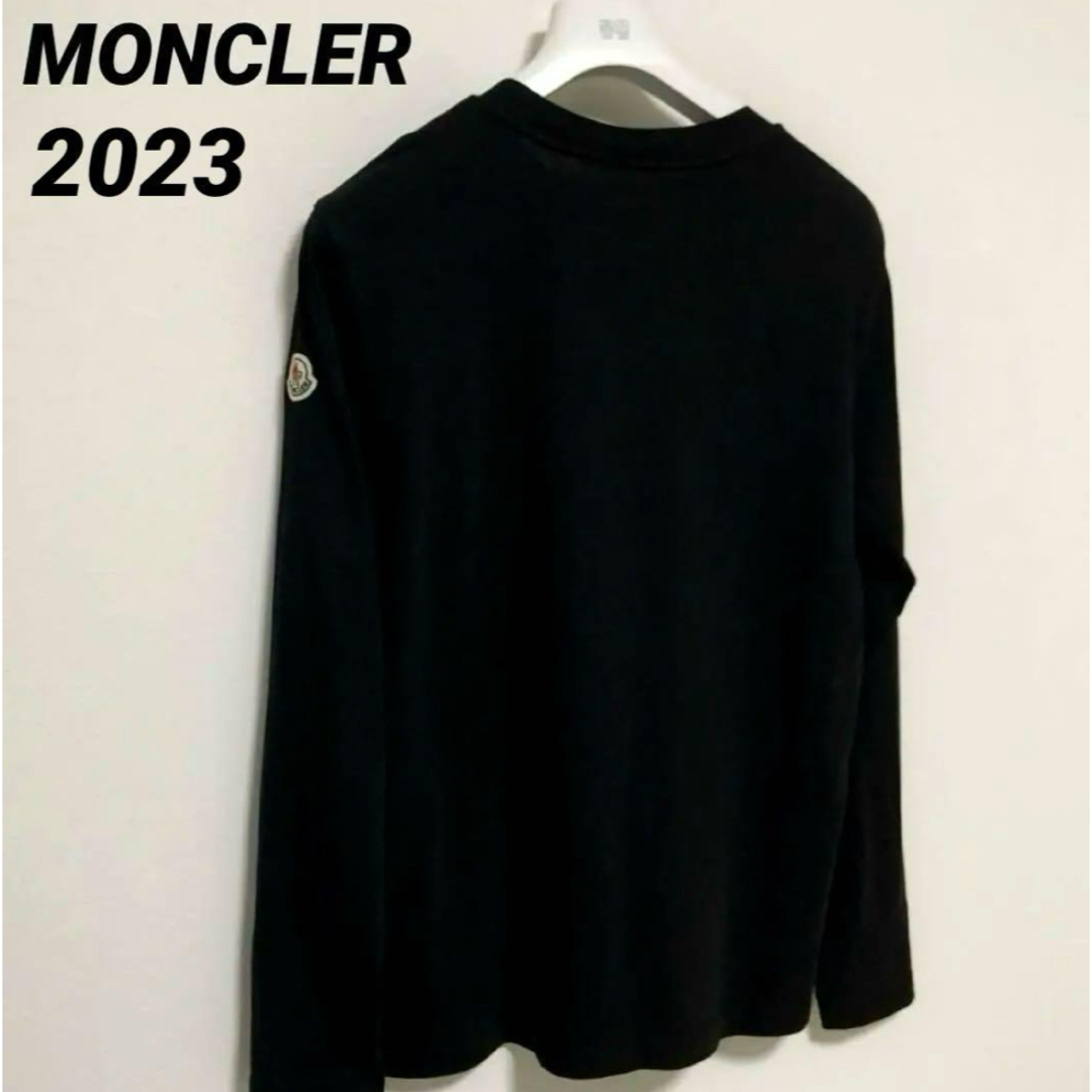 MONCLER - モンクレール MONCLER ロンT 黒 ブラック 長袖Tシャツ MONCLER - モンクレール MONCLER ロンT 黒 ブラック 長袖Tシャツ