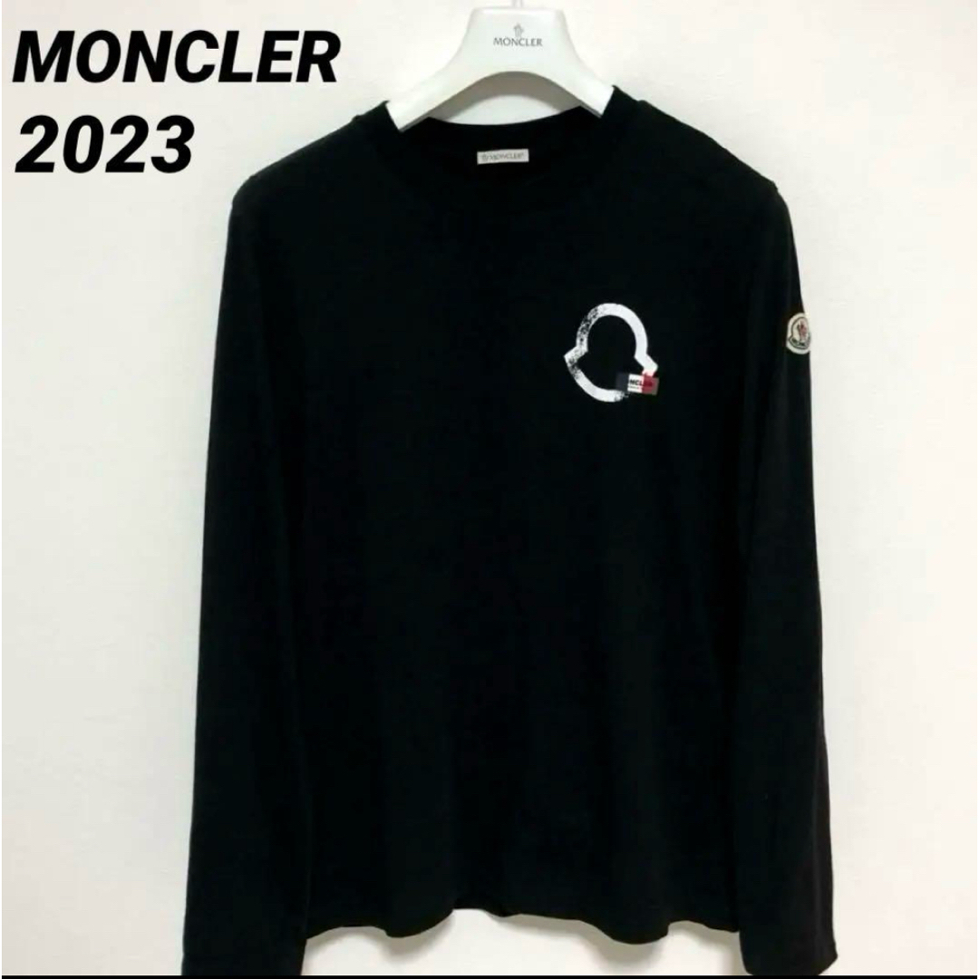 MONCLER - モンクレール MONCLER ロンT 黒 ブラック 長袖Tシャツ MONCLER - モンクレール MONCLER ロンT 黒 ブラック 長袖Tシャツ
