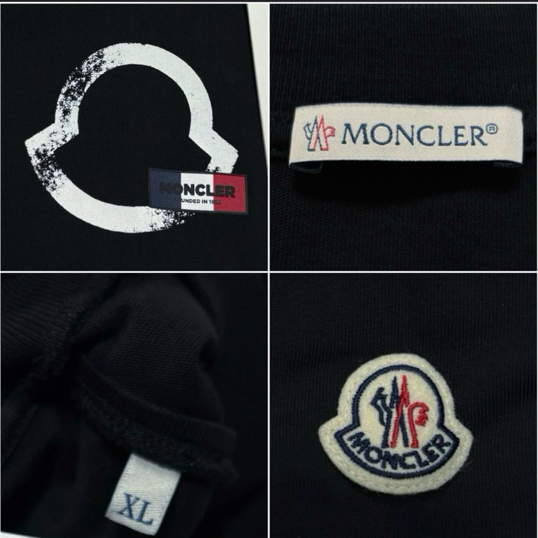 MONCLER - モンクレール MONCLER ロンT 黒 ブラック 長袖Tシャツ MONCLER - モンクレール MONCLER ロンT 黒 ブラック 長袖Tシャツ