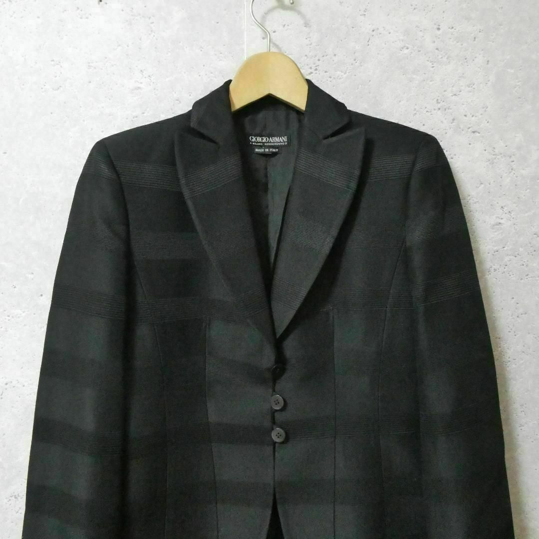 GIORGIO ARMANI - 美品 GIORGIO ARMANI ボーダー柄 シルク混 GIORGIO ARMANI - 美品 GIORGIO ARMANI ボーダー柄 シルク混