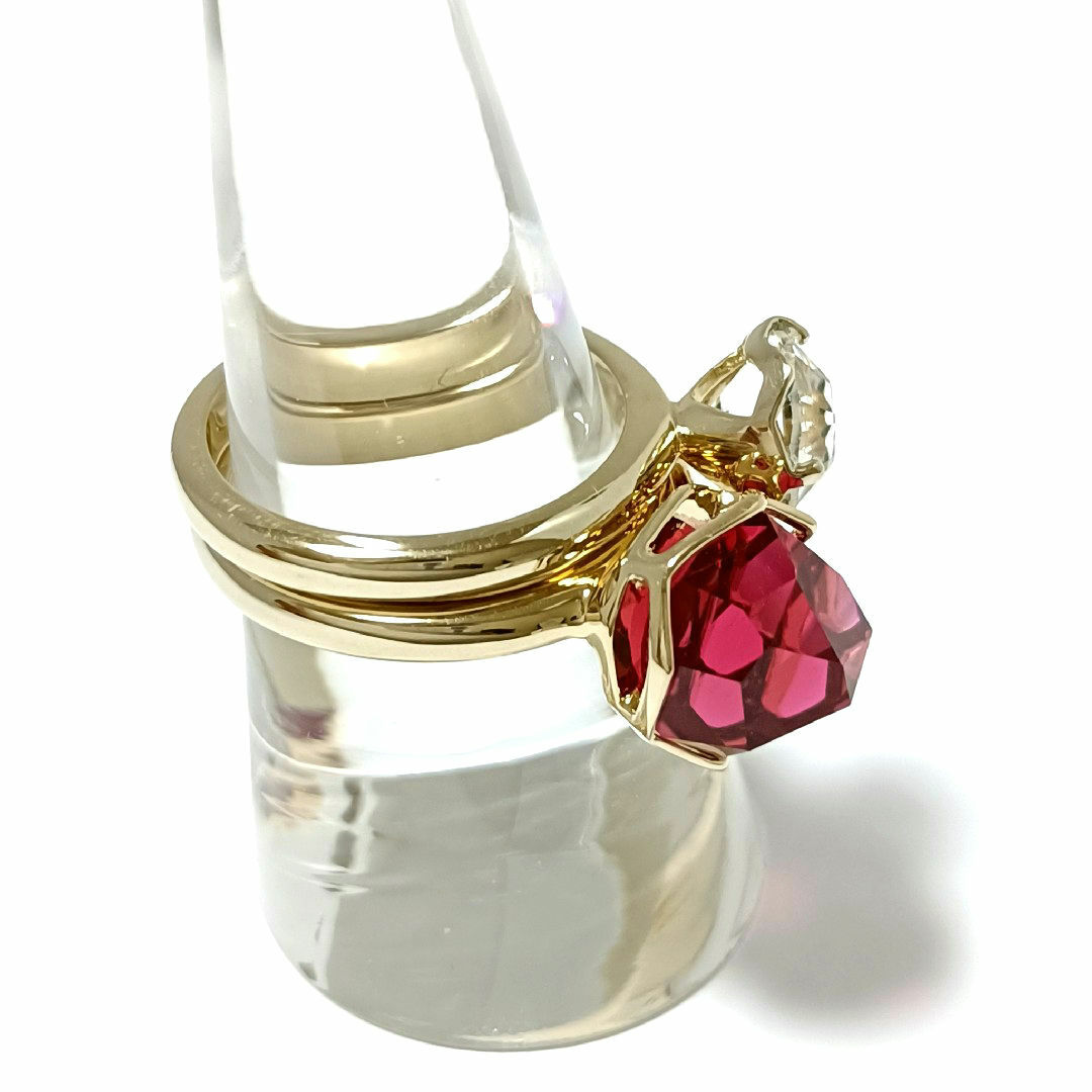 SWAROVSKI - スワロフスキー♥リング 指輪 セット ゴールド SWAROVSKI - スワロフスキー♥リング 指輪 セット ゴールド
