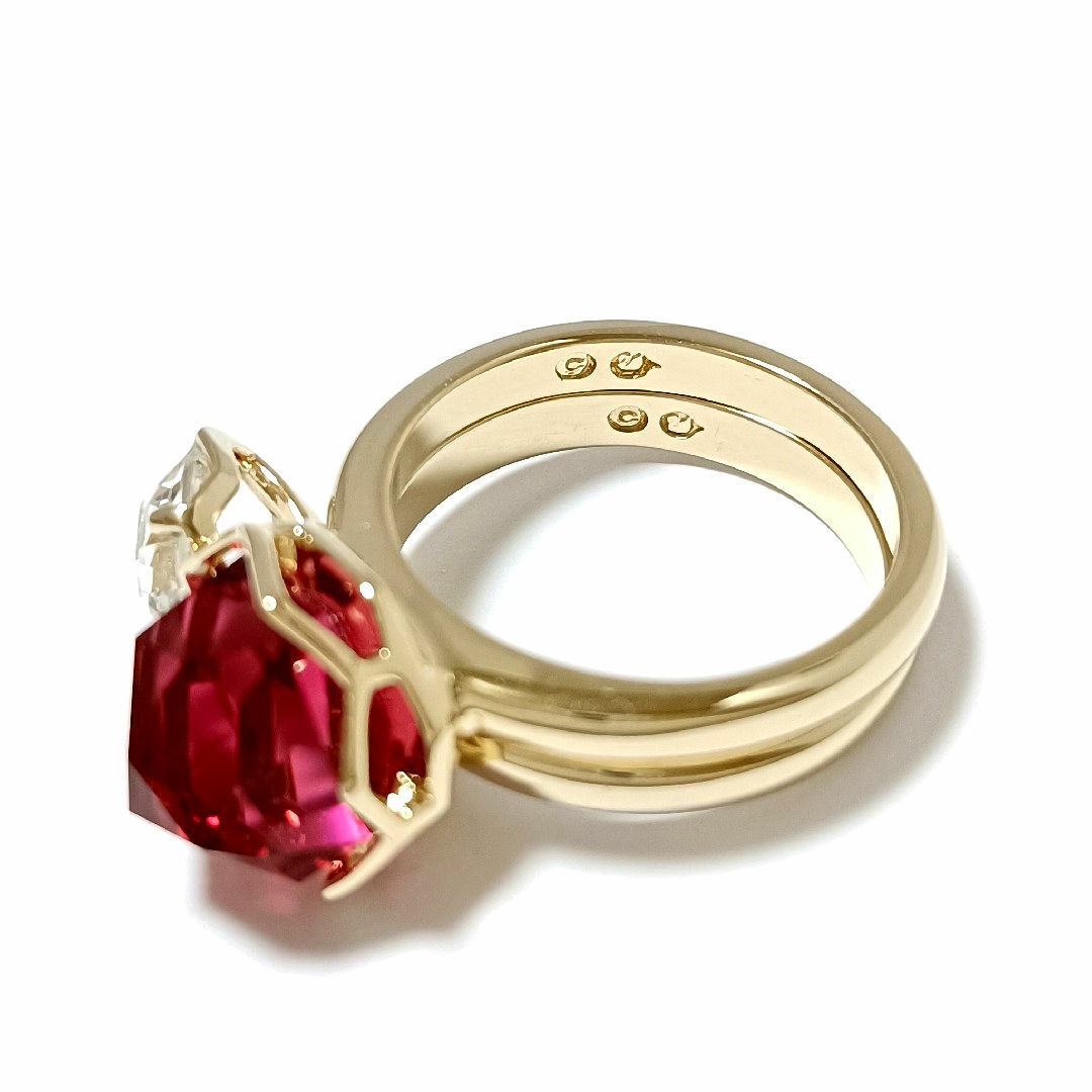 SWAROVSKI - スワロフスキー♥リング 指輪 セット ゴールド SWAROVSKI - スワロフスキー♥リング 指輪 セット ゴールド