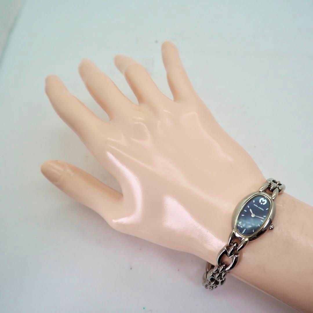 mila schon - 253【美品】ミラショーン 時計 ネイビー オーバル mila schon - 253【美品】ミラショーン 時計 ネイビー オーバル