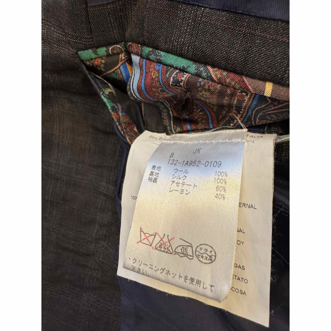 ETRO - 国内正規品☆ETRO エトロ チェック×ストラップ シングル ETRO - 国内正規品☆ETRO エトロ チェック×ストラップ シングル