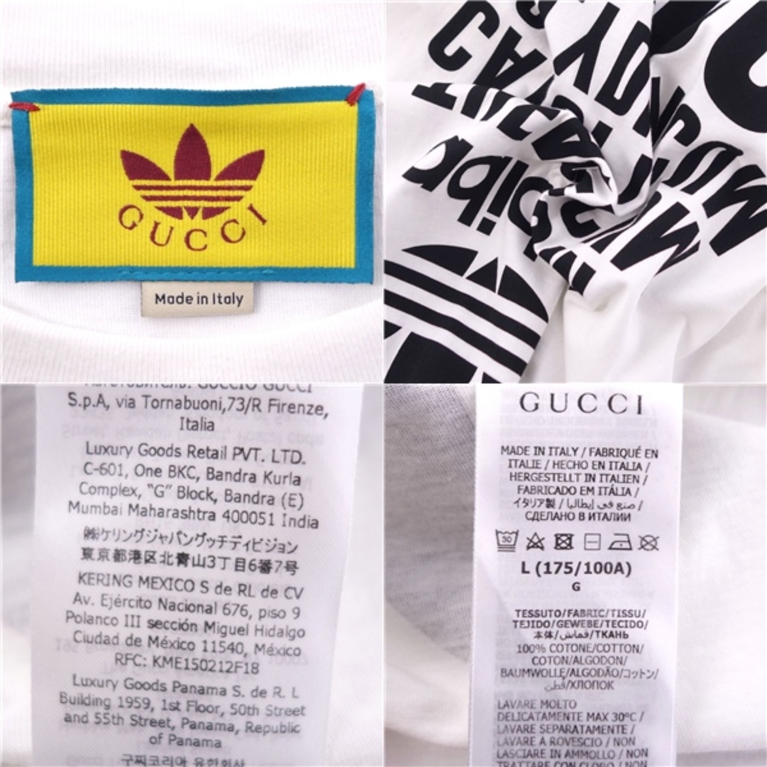 GUCCI - 美品 グッチ アディダス GUCCI ADIDAS Tシャツ GUCCI - 美品 グッチ アディダス GUCCI ADIDAS Tシャツ