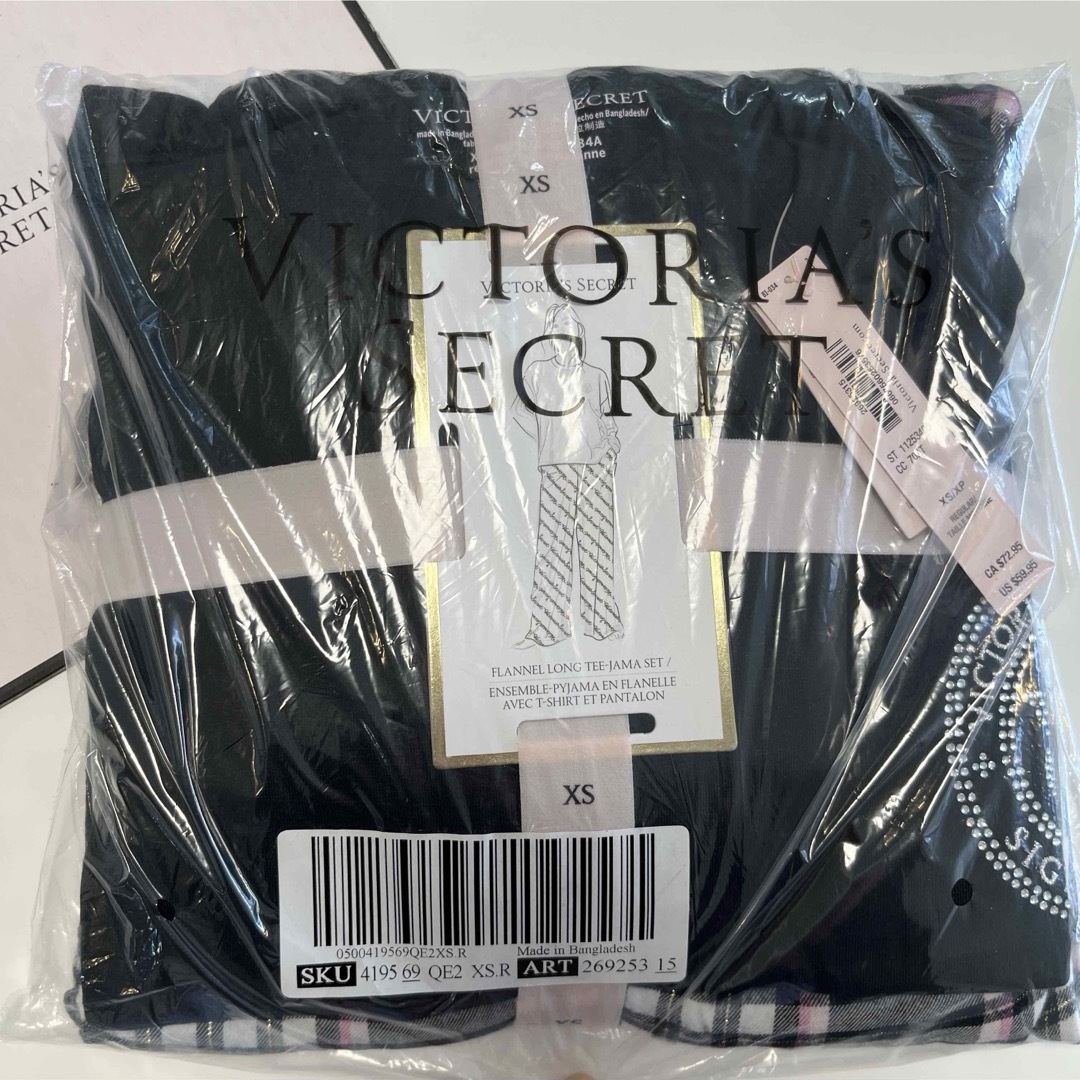Victoria's Secret - 【新品】VS フランネル 長袖Tシャツ Victoria's Secret - 【新品】VS フランネル 長袖Tシャツ