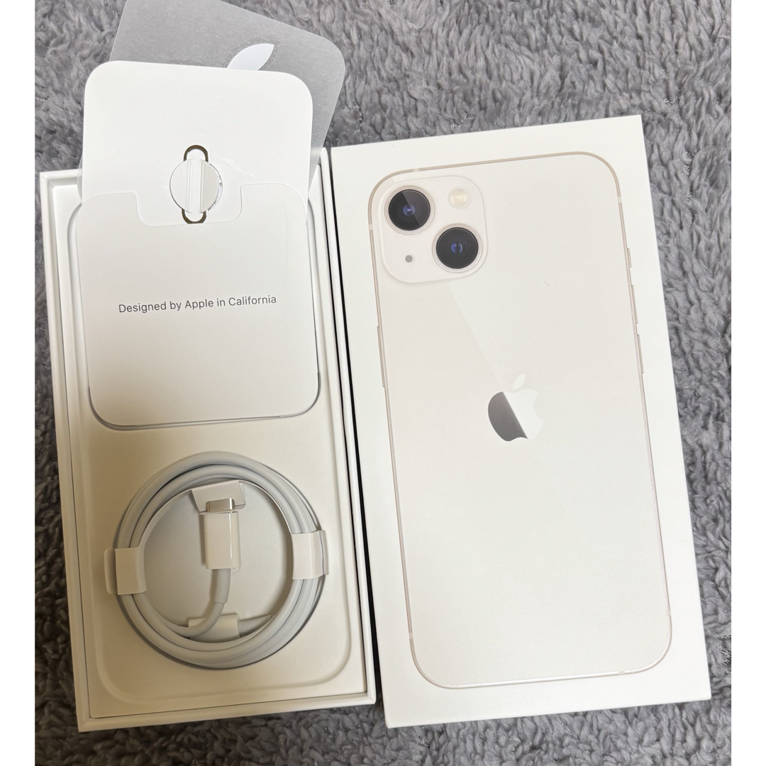 Apple - iPhone13 スターライト256GBシムフリー【純正バッテリー Apple - iPhone13 スターライト256GBシムフリー【純正バッテリー