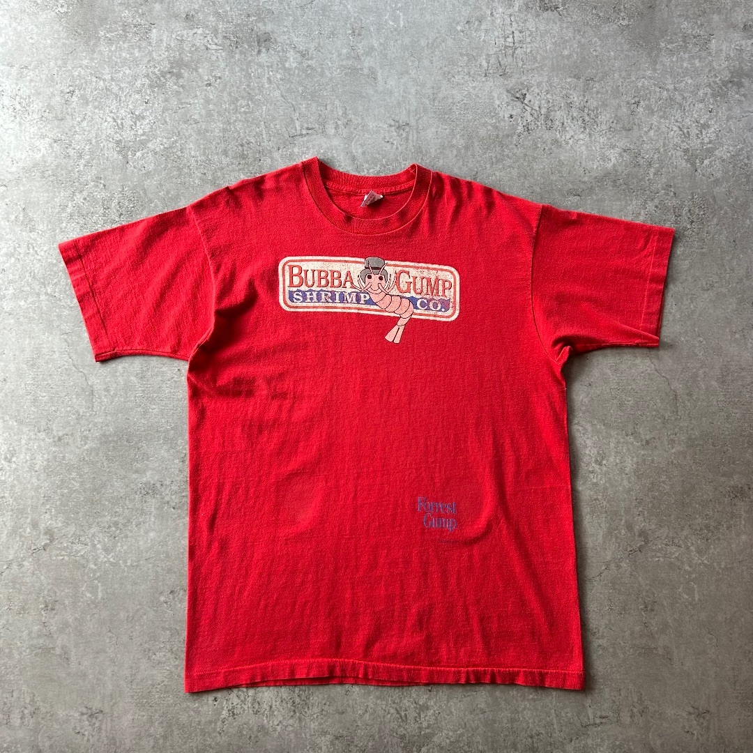 VINTAGE - 90s フォレストガンプ 映画tシャツ USA製 レッド bubba gump