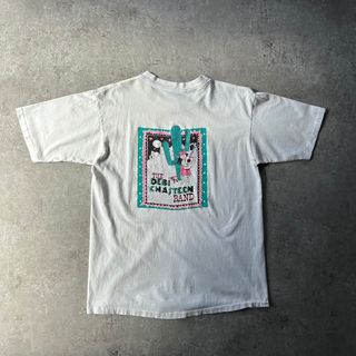 ヴィンテージ(VINTAGE)の80s90s ヴィンテージtシャツ USA製 ホワイト M相当 バッグプリント(Tシャツ/カットソー(半袖/袖なし))