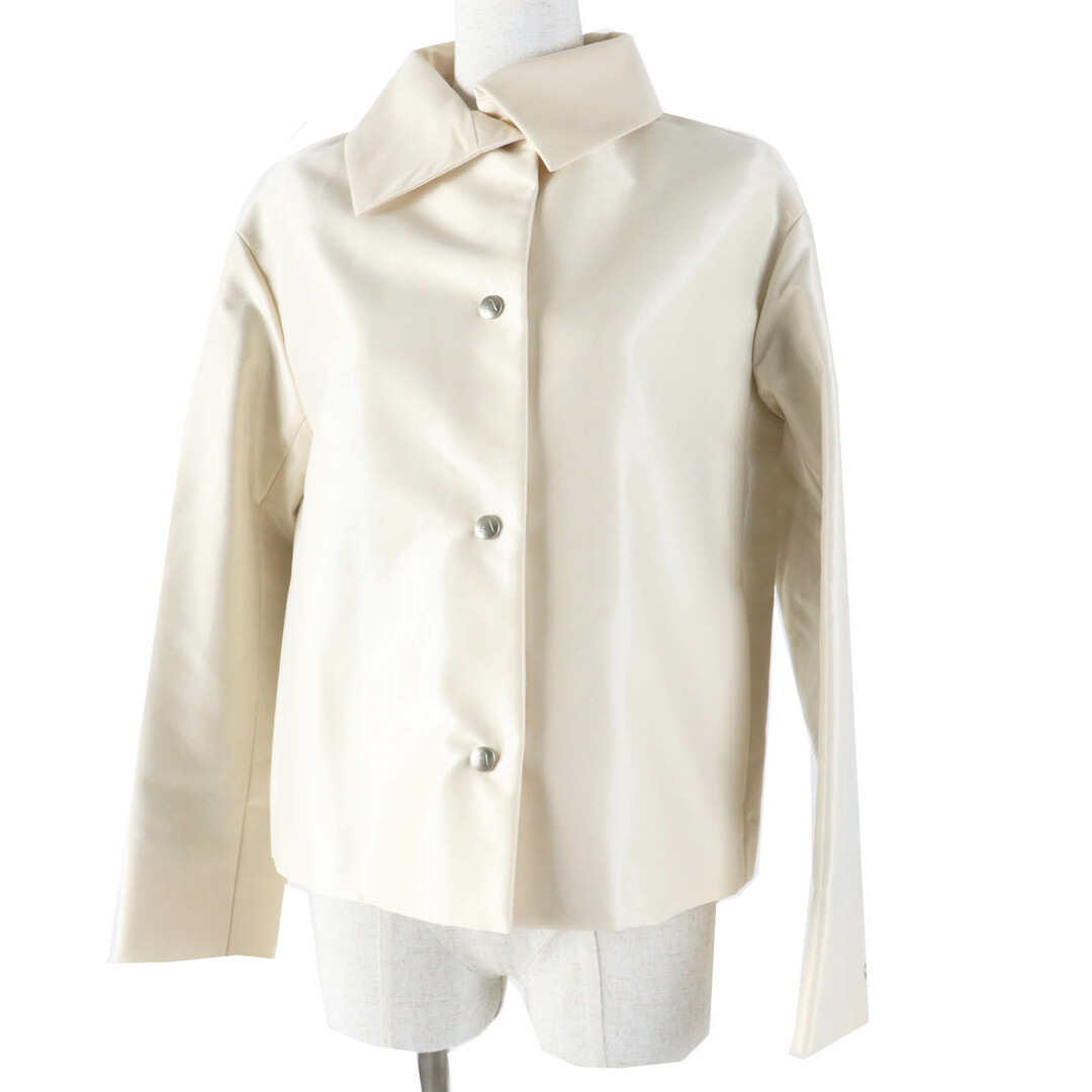 未使用品◎Aquascutum アクアスキュータム ホワイトレーベル ジャケット ライトベージュ 6 日本製 正規品 レディース 定価75,000円