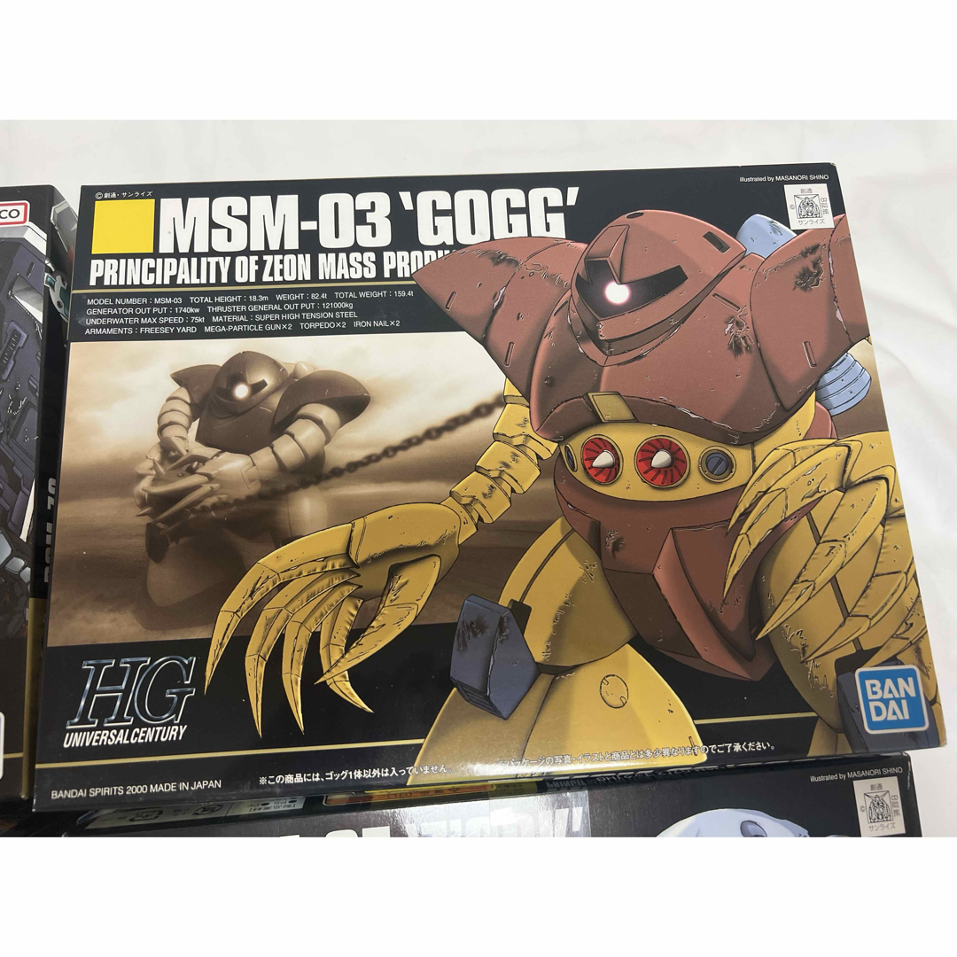 BANDAI - 未組HG ジム、ゴッグ、ズゴック量産型、ズゴックシャア BANDAI - 未組HG ジム、ゴッグ、ズゴック量産型、ズゴックシャア