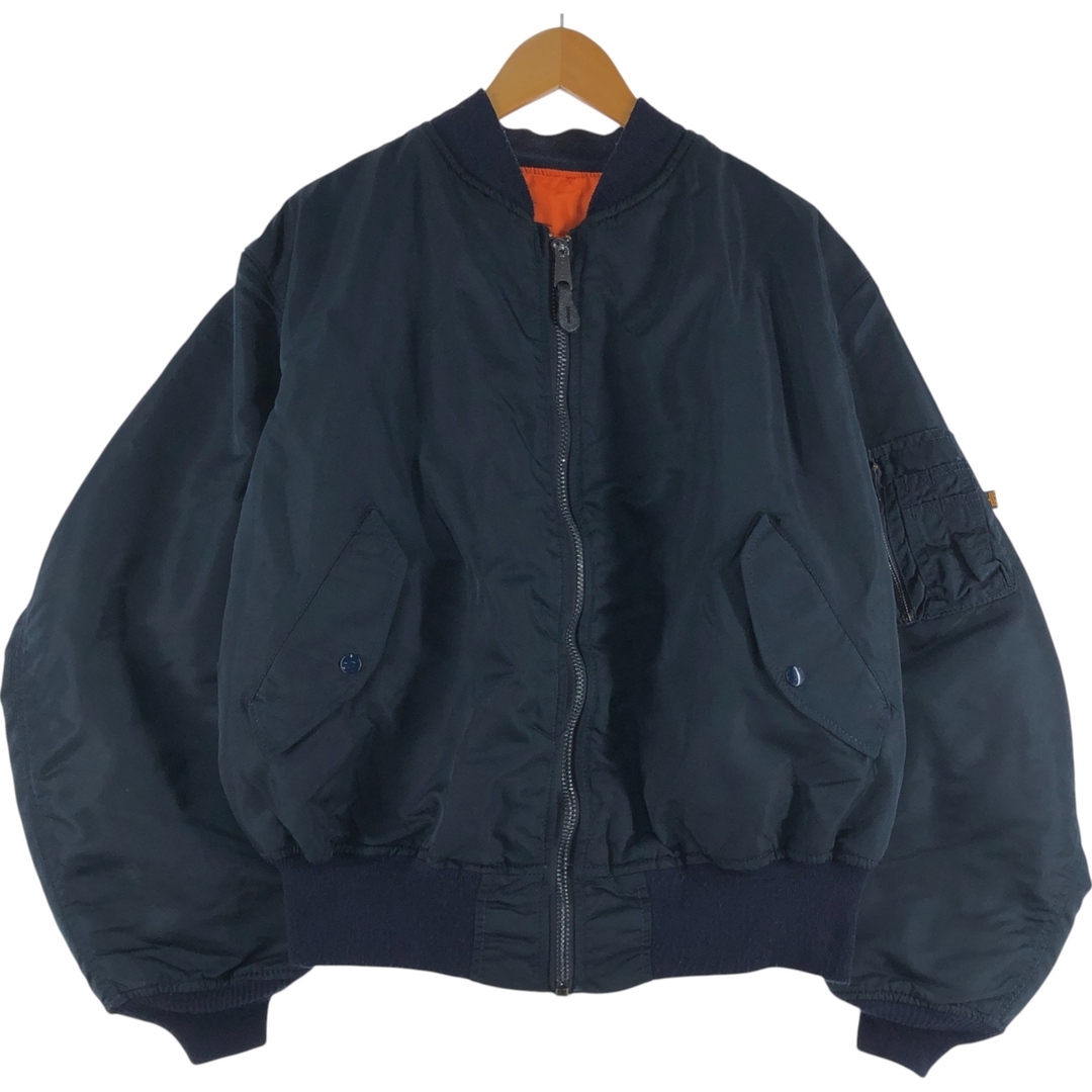alpha - 古着 民間品 アルファ ALPHA MA-1タイプ 中綿入り alpha - 古着 民間品 アルファ ALPHA MA-1タイプ 中綿入り