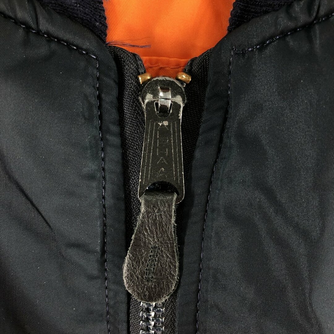 alpha - 古着 民間品 アルファ ALPHA MA-1タイプ 中綿入り alpha - 古着 民間品 アルファ ALPHA MA-1タイプ 中綿入り
