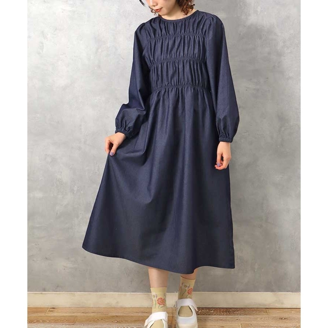 Bleu Bleuet - 未使用タグ付⭐ ブルーブルーエ ギャザー Bleu Bleuet - 未使用タグ付⭐ ブルーブルーエ ギャザー