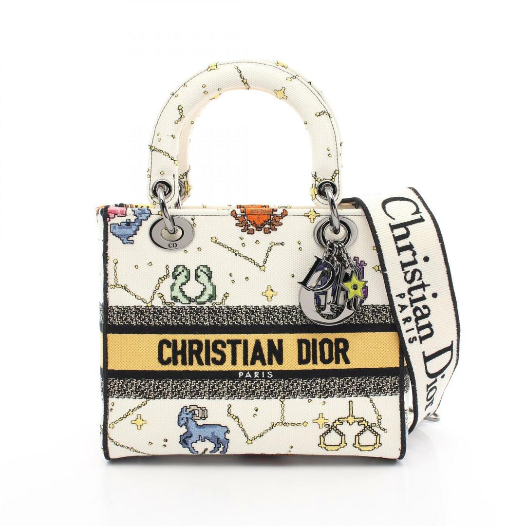 Dior - Dior ディオール ハンドバッグ LADY D-LITE ミディアムの Dior - Dior ディオール ハンドバッグ LADY D-LITE ミディアムの
