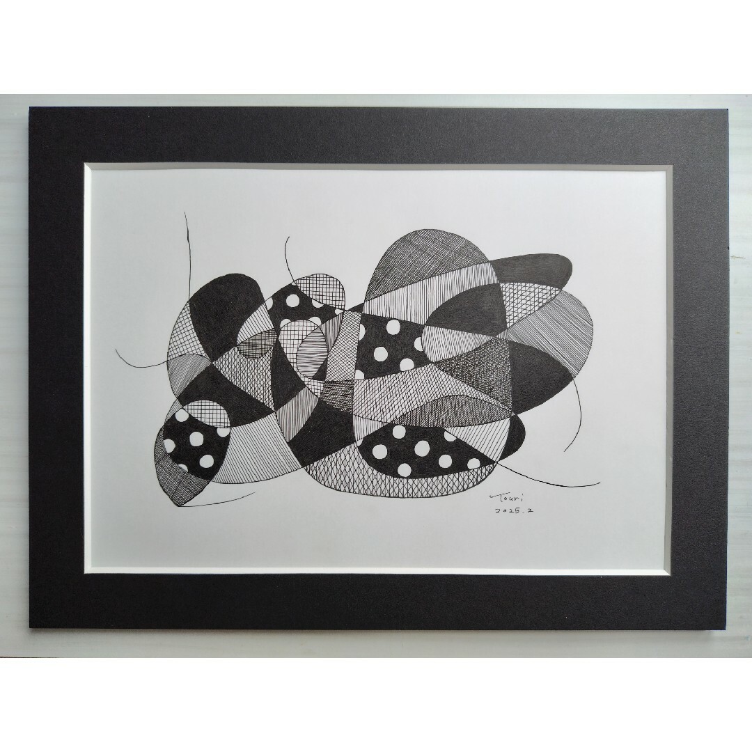 ☆原画・額なし☆NO.20「無題」/抽象画 ドローイング ペン画の ☆原画・額なし☆NO.20「無題」/抽象画 ドローイング ペン画の