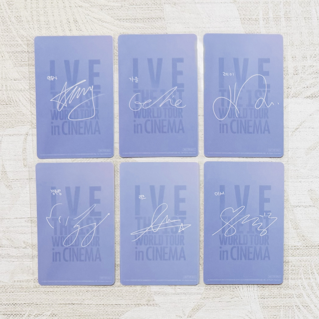 IVE - IVE THE 1st TOUR 映画 前売り 購入特典 トレカ 6枚 IVE - IVE THE 1st TOUR 映画 前売り 購入特典 トレカ 6枚
