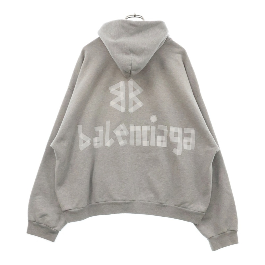 BALENCIAGA - BALENCIAGA バレンシアガ 24SS TAPE LOGO HOODIE BALENCIAGA - BALENCIAGA バレンシアガ 24SS TAPE LOGO HOODIE