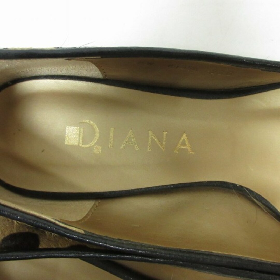 DIANA - ダイアナ レオパード柄 フラットシューズ ハラコレザー DIANA - ダイアナ レオパード柄 フラットシューズ ハラコレザー