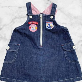 ミキハウス(mikihouse)の美品　ミキハウス　MIKIHOUSE　うさこ　ジャンバースカート　ワンピース(ワンピース)