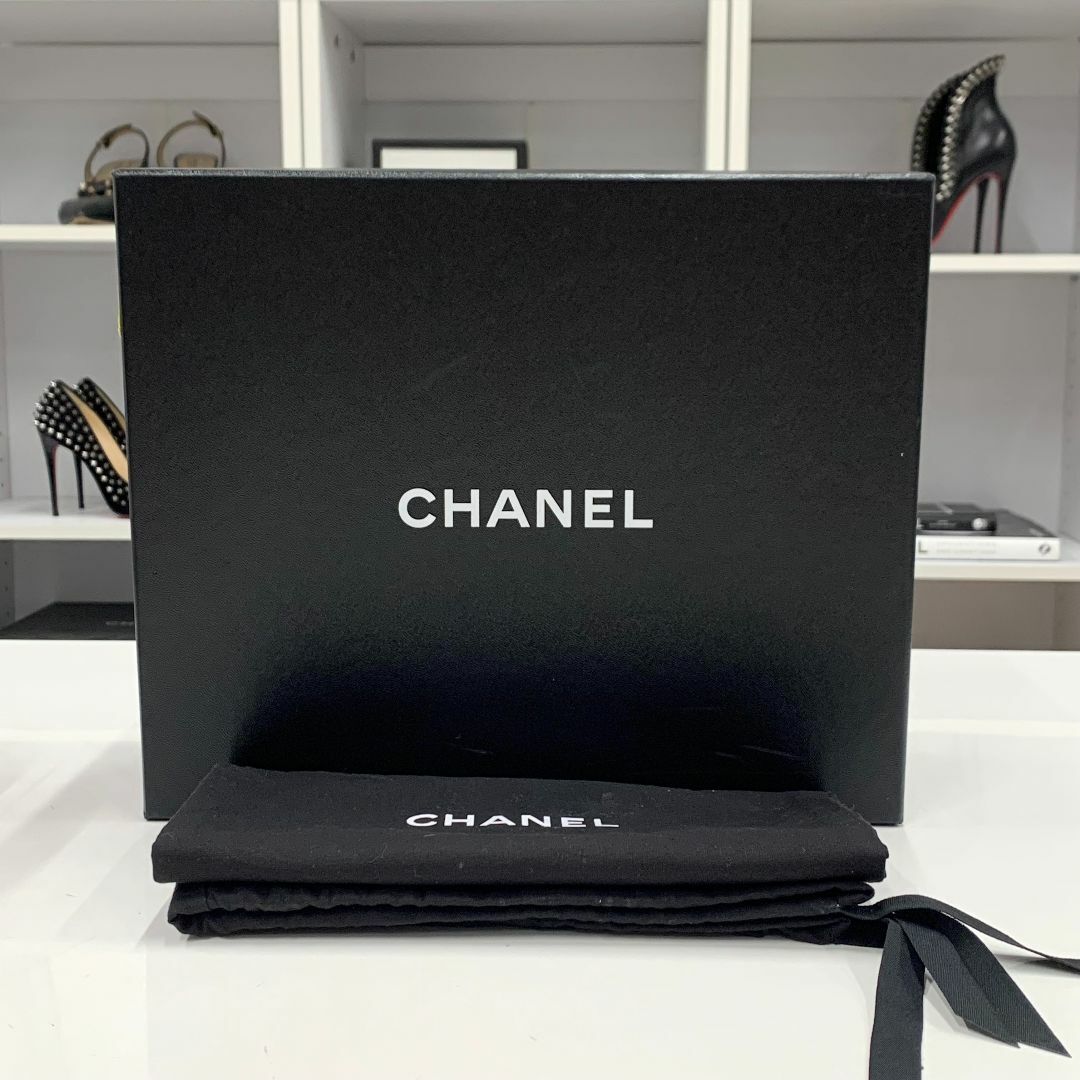 CHANEL - 9796 シャネル ココマーク スエード ナイロン レザー CHANEL - 9796 シャネル ココマーク スエード ナイロン レザー