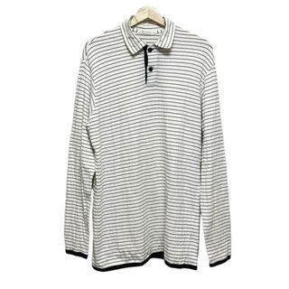 Y's for men(ワイズ フォーメン) 長袖ポロシャツ メンズ - 白×黒 Y's for men(ワイズ フォーメン) 長袖ポロシャツ メンズ - 白×黒
