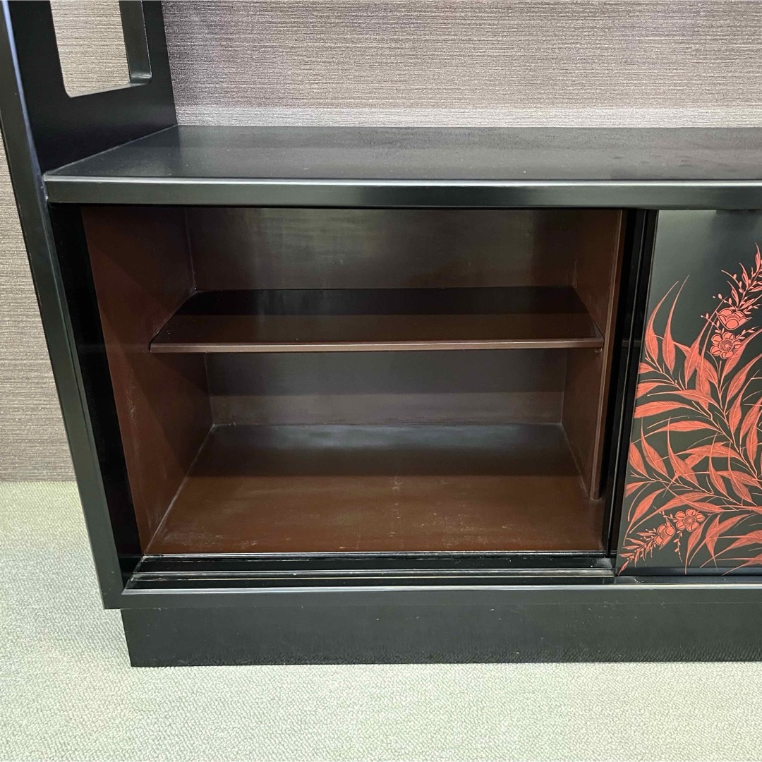 未使用 漆塗りの茶棚 昭和レトロ 和家具の通販 by mama's shop 未使用 漆塗りの茶棚 昭和レトロ 和家具の通販 by mama's shop