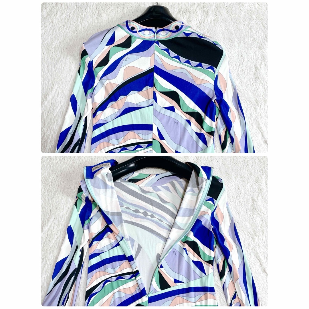 EMILIO PUCCI - エミリオプッチ シルク アート柄 マルチカラー EMILIO PUCCI - エミリオプッチ シルク アート柄 マルチカラー