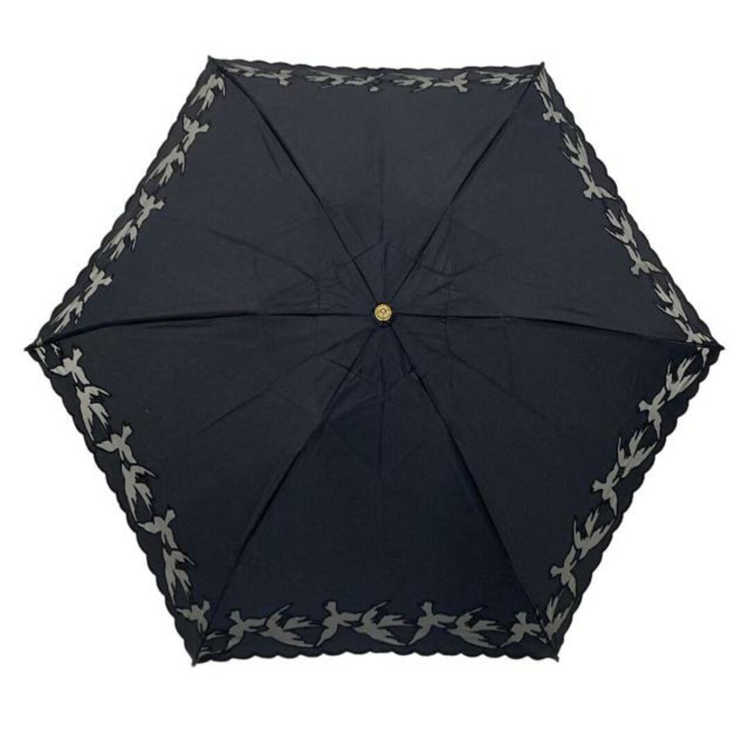 NINA RICCI - NINARICCI(ニナリッチ) 日傘美品 - 黒 折りたたみ NINA RICCI - NINARICCI(ニナリッチ) 日傘美品 - 黒 折りたたみ